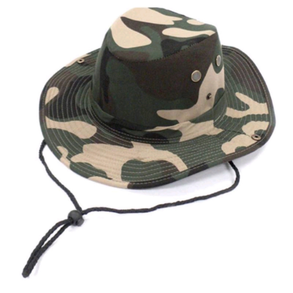 Boonie Bucket Hat Large Beige Camouflage
